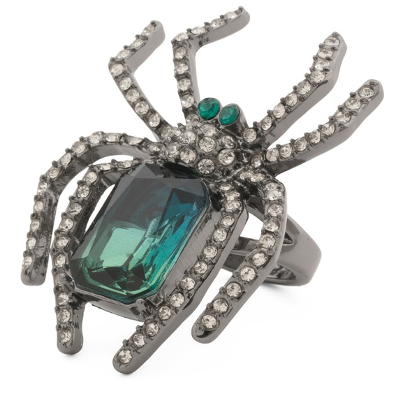 NWT- 🔥🕷️ BETSEY JOHNSON GORGEOUS SPIDER COCKTAIL RING SZ 7.5”🕷️🔥 - Picture 9 of 11